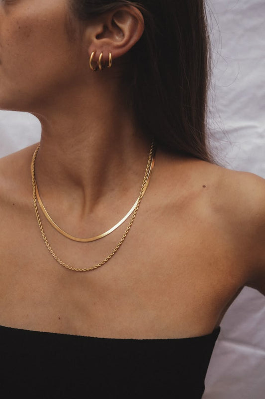 Gold Layered Chain Necklace